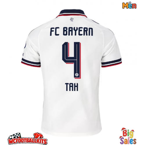 Bayern Munich Jonathan Tah #4 Replica Away Stadium Shirt 2026-27 Short Sleeve